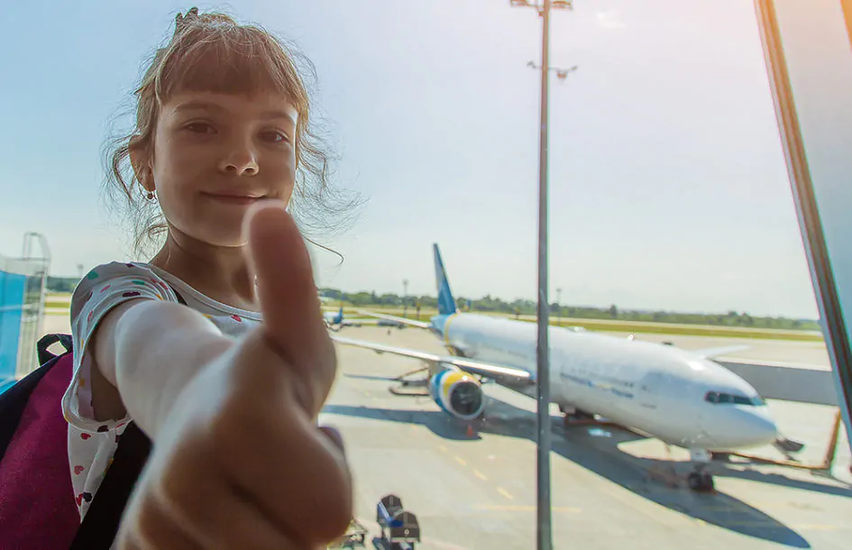 A child at the airport