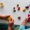 kids play with clay molding shapes, learning through play, fine motor activities for toddlers